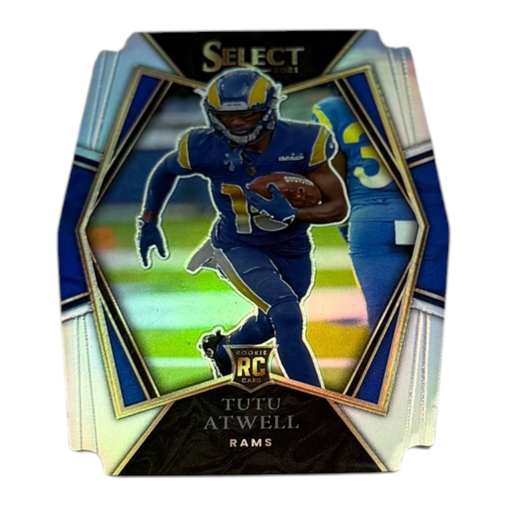 2021 Panini Select Tutu Atwell Silver Prizm Premier Level Rookie RC Die-Cut #161